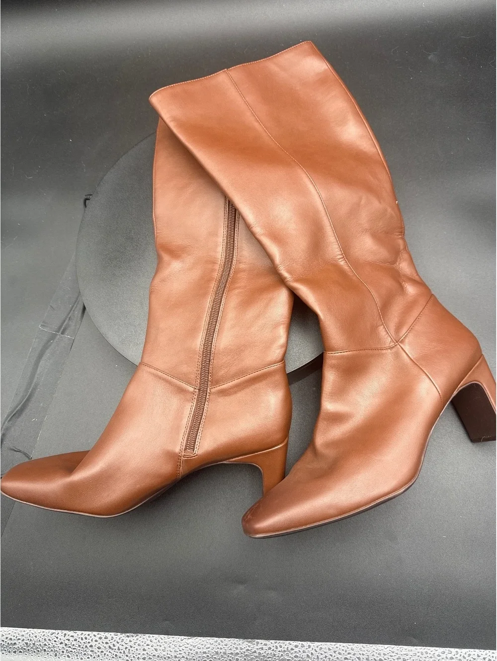 Naturalizer Women's Brown Leather Knee-High Boots